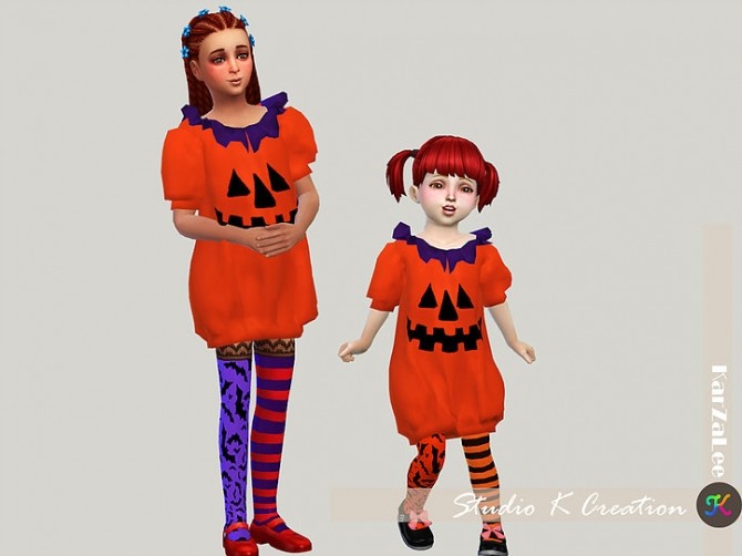Sims 4 Dark Souls puff dress for kids at Studio K Creation