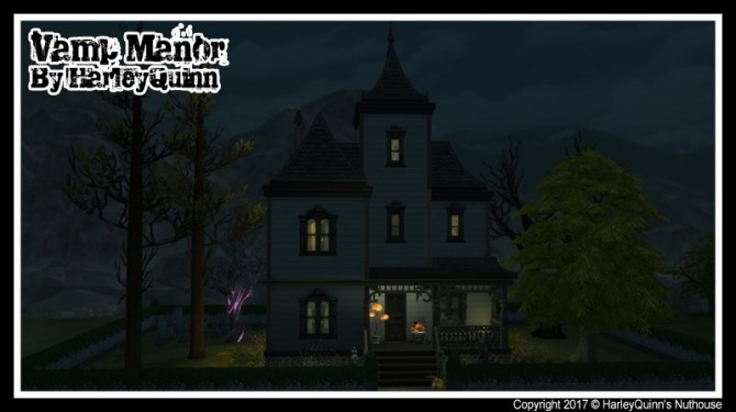 Sims 4 Vamp Manor at Harley Quinn’s Nuthouse