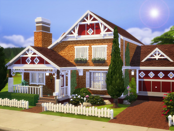 Sims 4 The Gables home by sharon337 at TSR