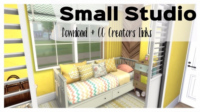 Sims 4 Small Studio at Dinha Gamer