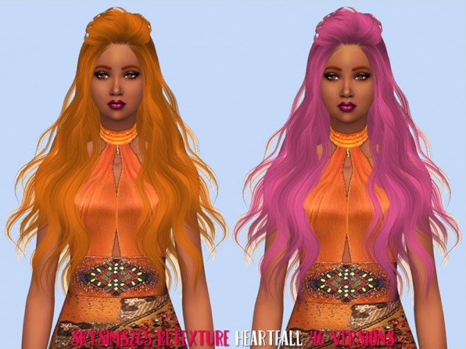 Sims 4 Skysims 265 hair recolors by heartfall at SimsWorkshop