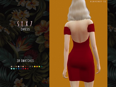 Sims 4 Dress by EnriqueSims at Heavendy cc