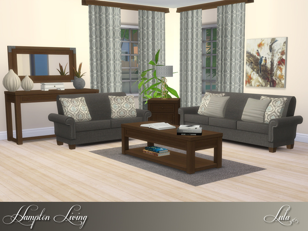 Sims 4 Hampton Living Room by Lulu265 at TSR