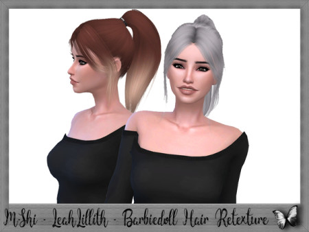 LeahLillith Barbiegirl Hair Retexture by mikerashi at TSR