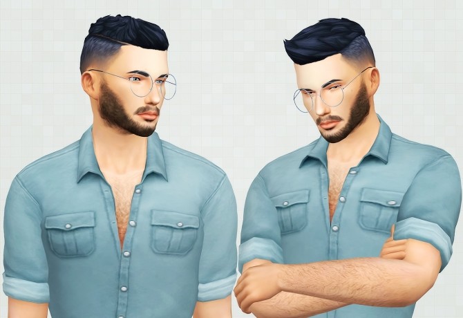 Sims 4 Connon hair M at KotCatMeow