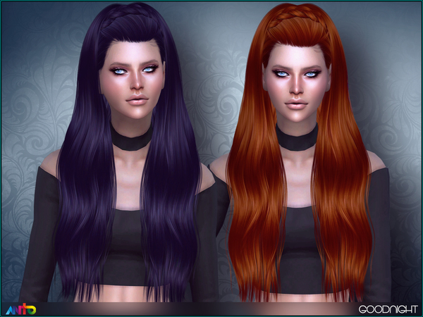 Sims 4 Goodnight Hair by Anto at TSR