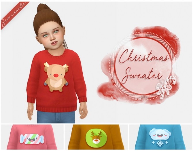 Sims 4 Christmas Sweater T at Simiracle