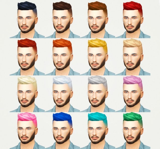Sims 4 Connon hair M at KotCatMeow