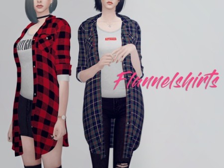 Long flannel shirts F by KK’s at TSR