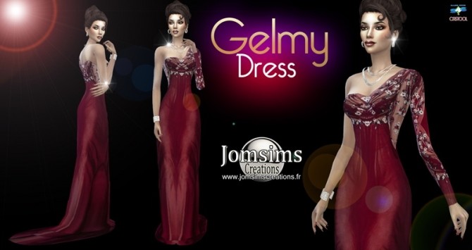 Sims 4 Gelmy dress at Jomsims Creations