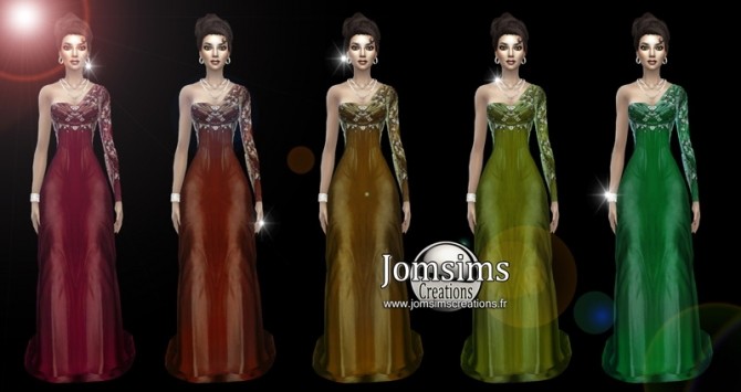 Sims 4 Gelmy dress at Jomsims Creations