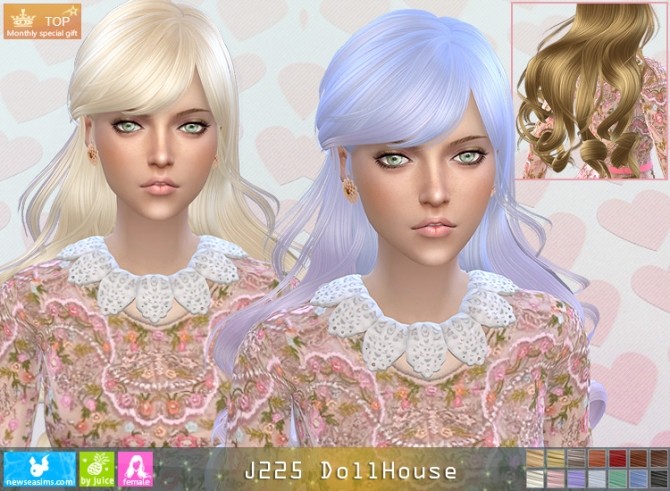 Sims 4 J225 DollHouse hair (Pay) at Newsea Sims 4