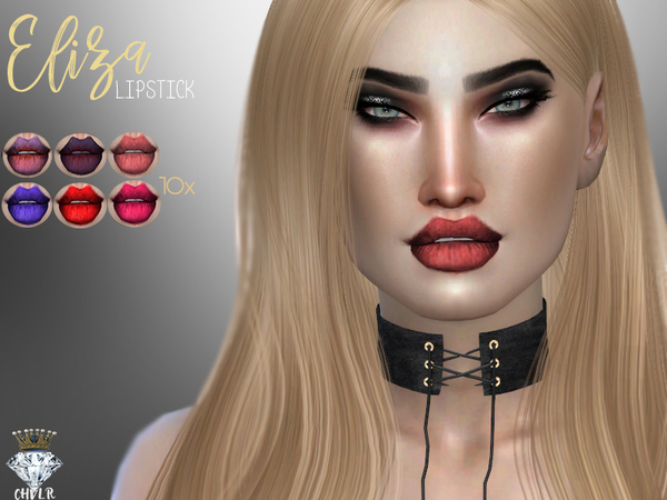 Sims 4 Eliza Lipstick N01 by MadameChvlr at TSR