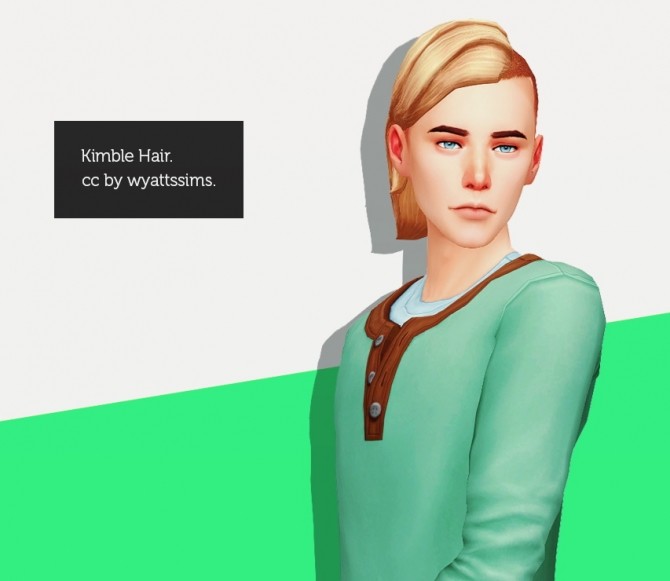 Sims 4 KIMBLE HAIR at Wyatts Sims