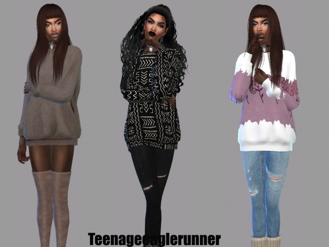 Sims 4 Sweatshirt KK Recolor at Teenageeaglerunner