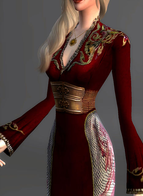 Sims 4 Lion Gown Cersei Lannister at Magnolian Farewell