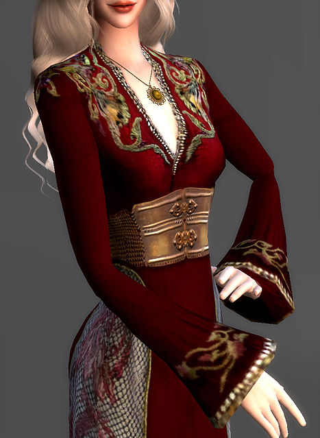 Sims 4 Lion Gown Cersei Lannister at Magnolian Farewell