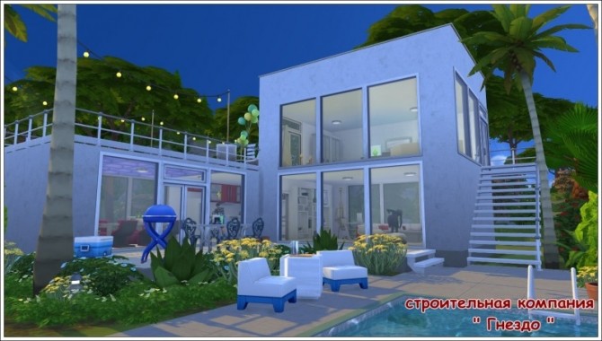 Sims 4 Prostory house at Sims by Mulena