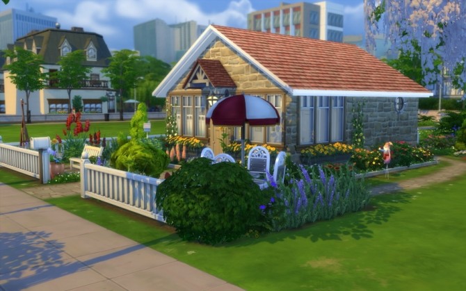 Sims 4 Brindille house by Bloup at Sims Artists
