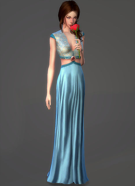 Exposed Rose Gown Margaery Tyrell At Magnolian Farewell