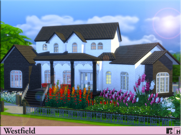 Sims 4 Westfield house by Pinkfizzzzz at TSR