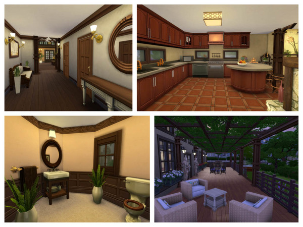 Sims 4 With Some Rustic 2 storey building by RightHearted at TSR