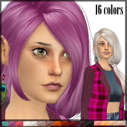 Newsea TellMe Hair retexture at Dachs Sims » Sims 4 Updates