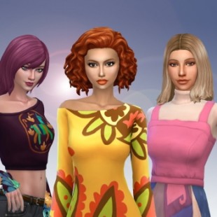 Newsea's Gantz hair retexture at Nessa Sims » Sims 4 Updates