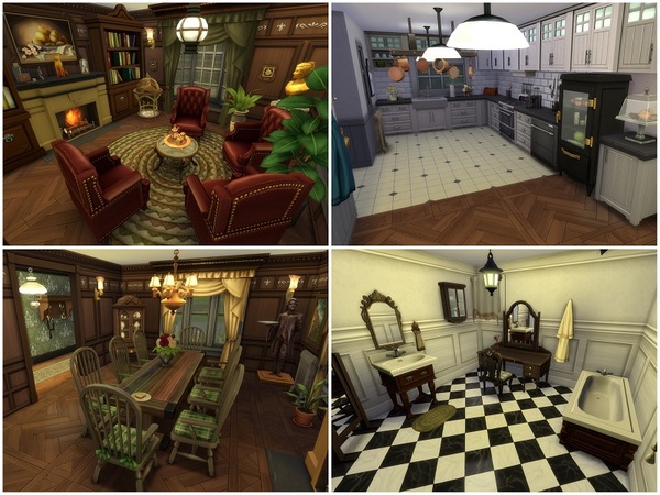 Sims 4 Victorian York Mansion by galadrijella at TSR