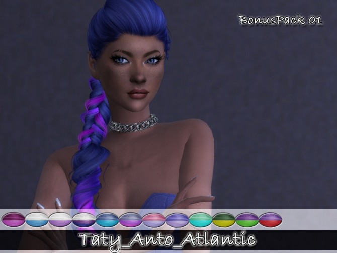 Sims 4 Antos Atlantic hair retextures 4 packs at Taty – Eámanë Palantír