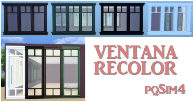 Sims 4 Window recolors at pqSims4