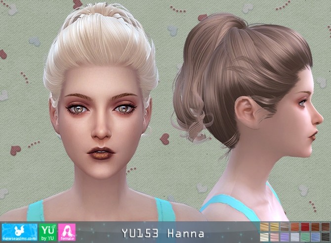 Sims 4 YU153 Hanna hair (Pay) at Newsea Sims 4