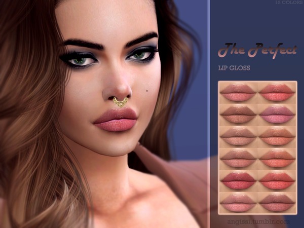 Sims 4 LIP GLOSS The Perfect by ANGISSI at TSR