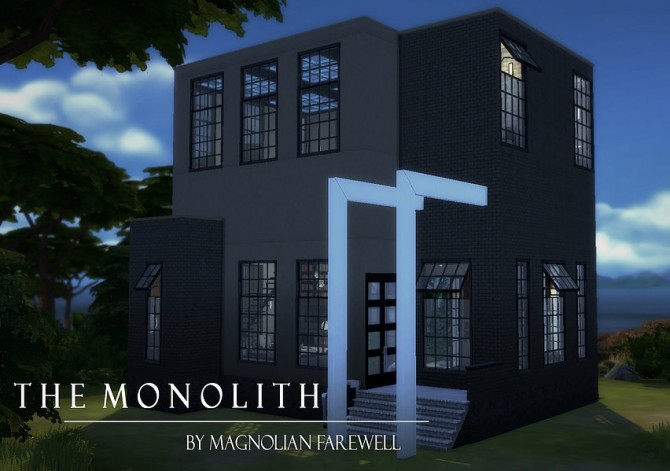 Sims 4 The Monolith 1 Bedroom Concept Home at Magnolian Farewell