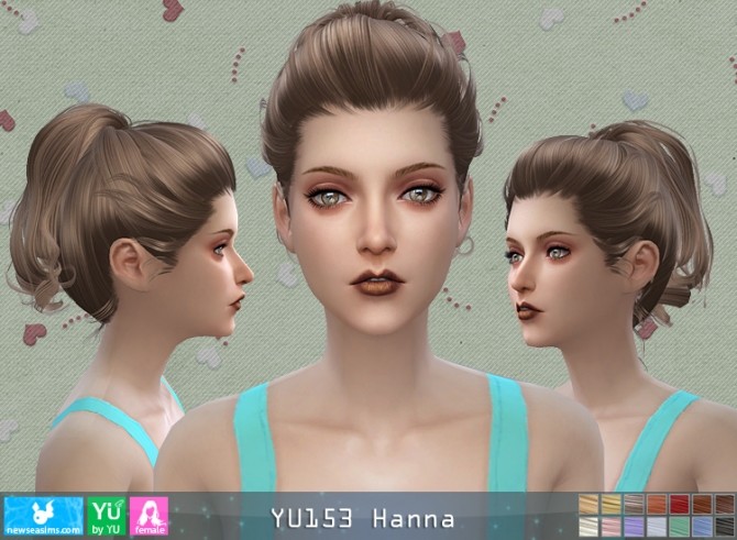 Sims 4 YU153 Hanna hair (Pay) at Newsea Sims 4