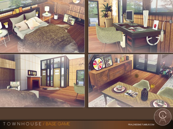 Sims 4 Townhouse by Pralinesims at TSR