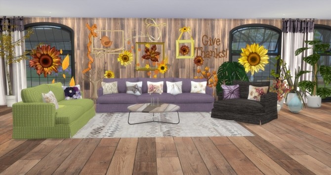 Sims 4 Autum Bliss Livingroom by Ilona at My little The Sims 3 World