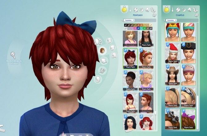 Sims 4 Shaggy Bow Hair at My Stuff