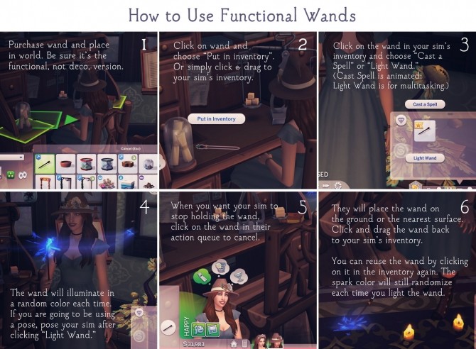 Sims 4 Wondrous Wands Set at Femmeonamissionsims