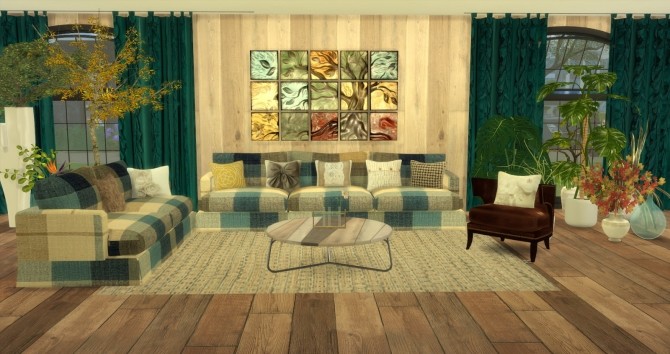Sims 4 Autum Bliss Livingroom by Ilona at My little The Sims 3 World