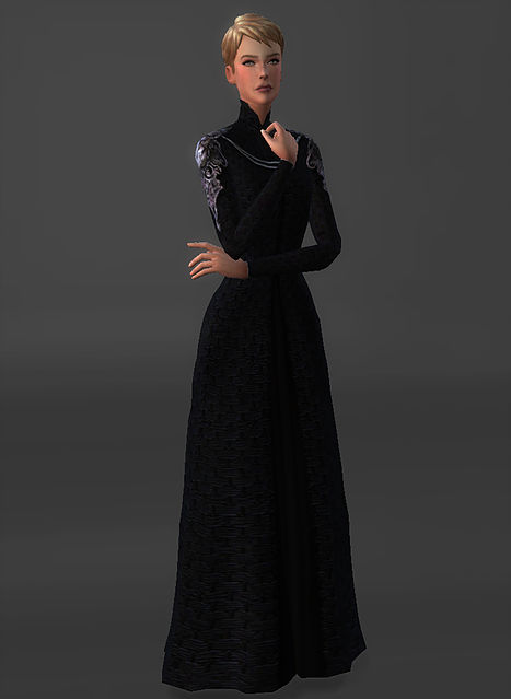 Sims 4 Dark Reign Dress Cersei Lannister at Magnolian Farewell