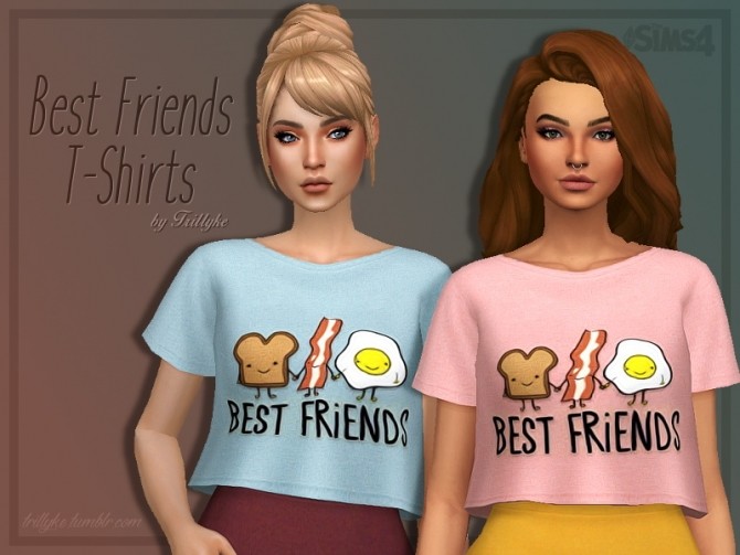 Sims 4 Best Friends T Shirts at Trillyke