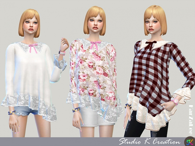 Type F top at Studio K-Creation » Sims 4 Updates