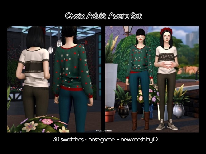 Sims 4 Averie Set at qvoix – escaping reality