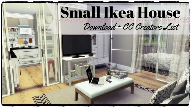 Sims 4 Small Ikea House at Dinha Gamer