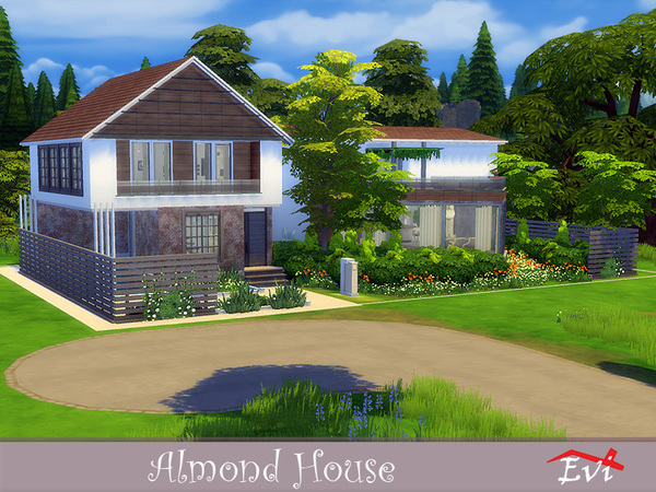 Sims 4 Almond House by evi at TSR