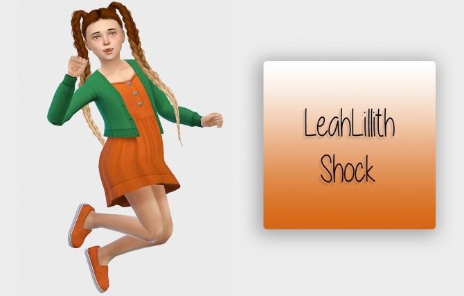 Sims 4 LeahLillith Shock Hair Kids Version at Simiracle