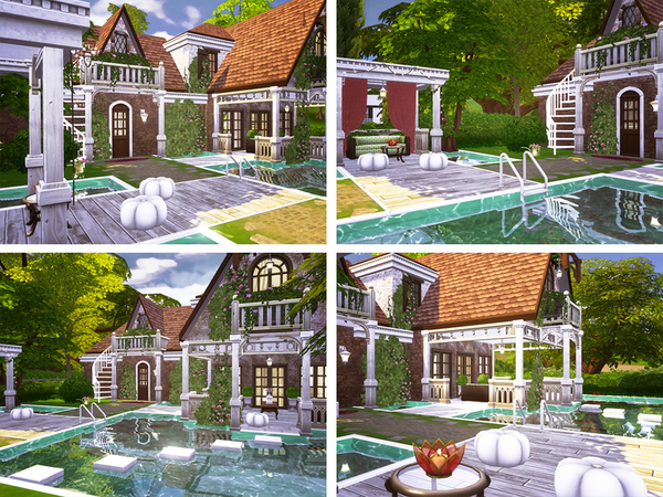 Sims 4 Vina cottage by Rirann at TSR