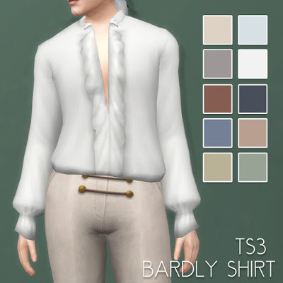 Sims 4 18th Century Rococo Bardly Shirt and Breeches at Historical Sims Life