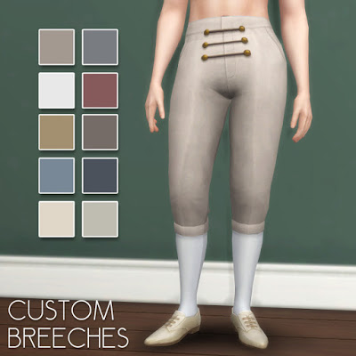 Sims 4 18th Century Rococo Bardly Shirt and Breeches at Historical Sims Life